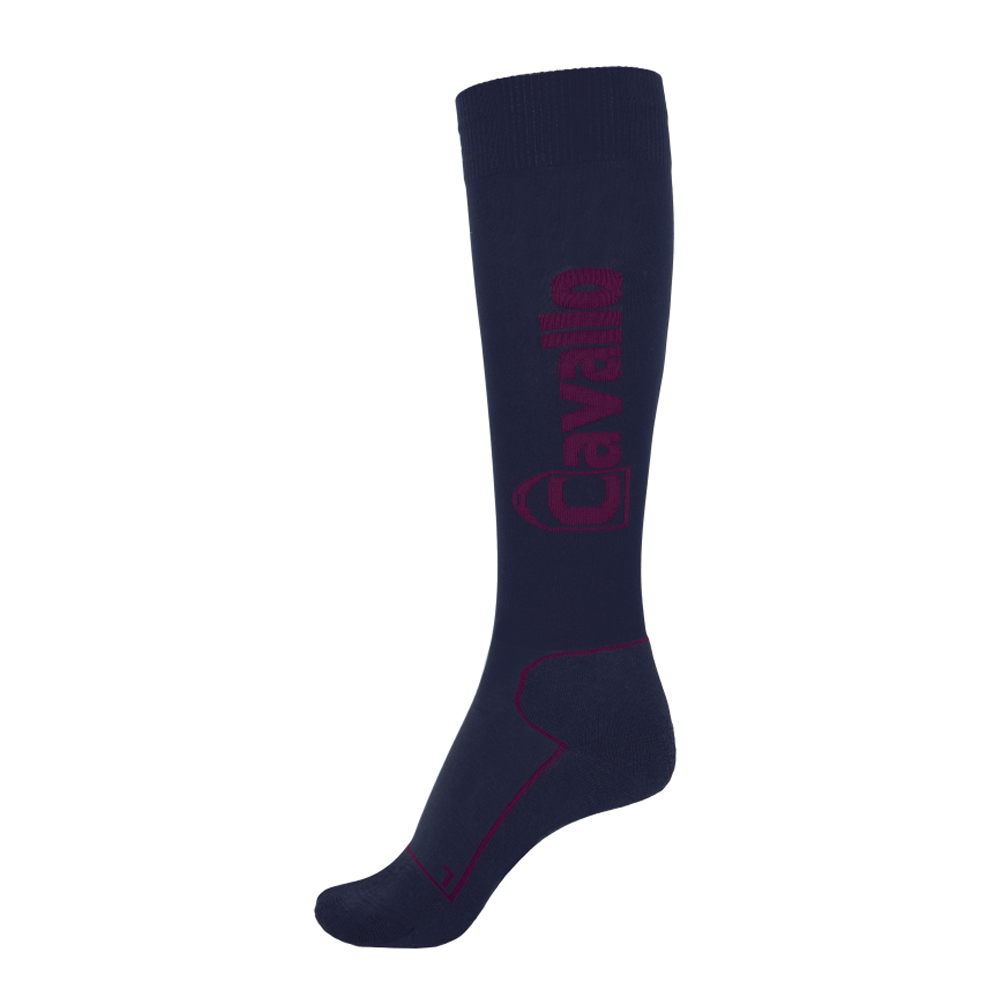 Cavallo Strümpfe SIMO - Elegante Socken In Red Wine & Darkblue Größe 36/37